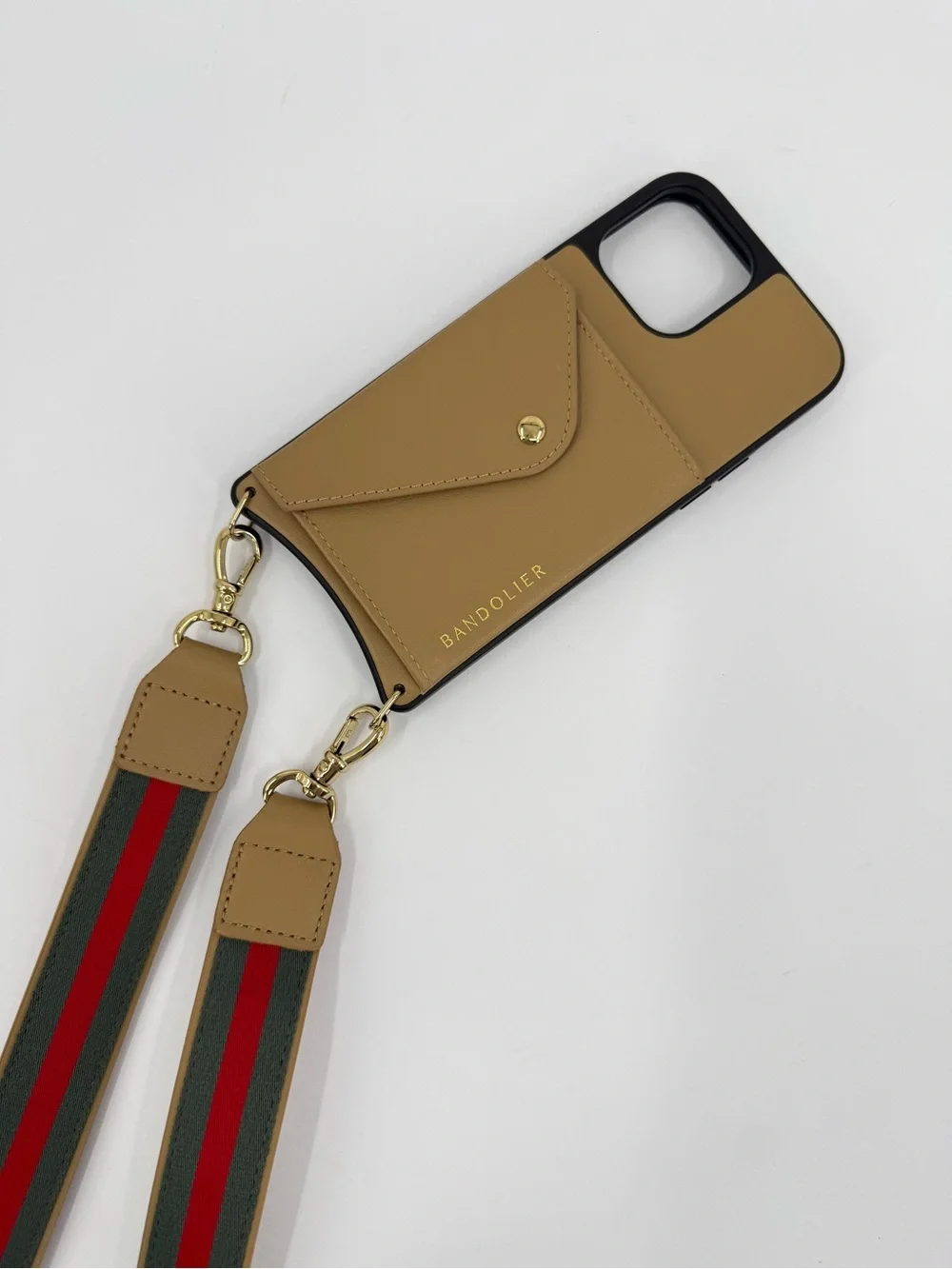 Bandolier The Kimberly Crossbody Phone Case Tan Gold for Apple iPhone 15 Pro Max